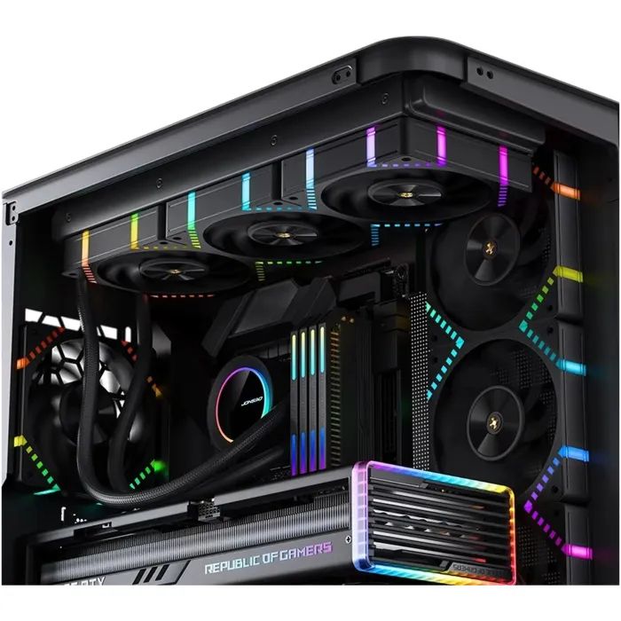 Кулер для корпуса JONSBO HF2-120BR ARGB Black изображение 11
