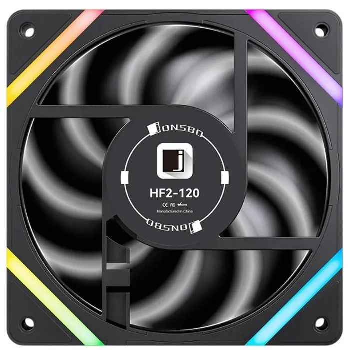 Кулер для корпуса JONSBO HF2-120BR ARGB Black изображение 4
