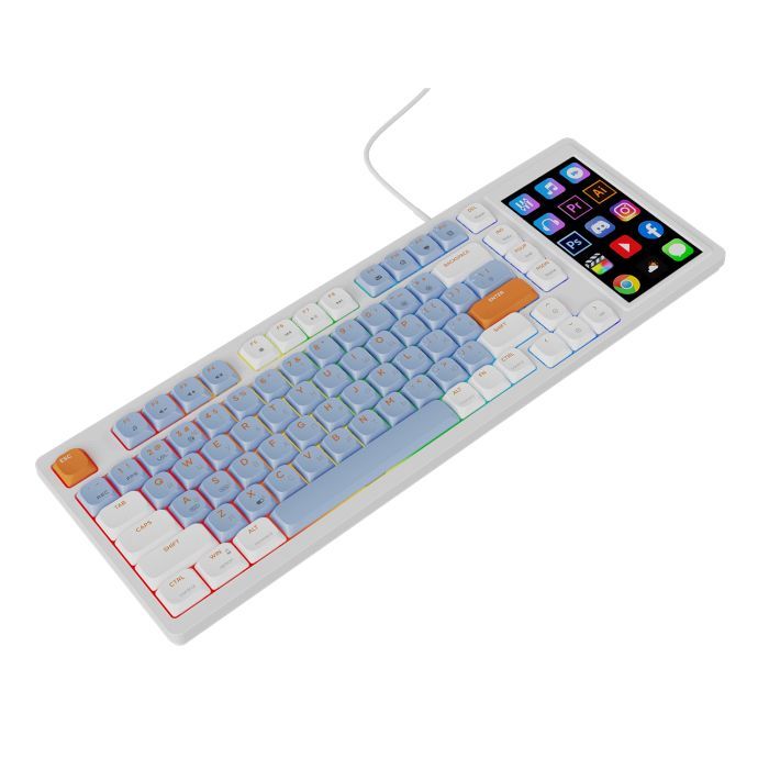 Клавиатура Ajazz AKP815 RGB Red Switch USB UA White/Blue (AKP815-R-WBO) изображение 5