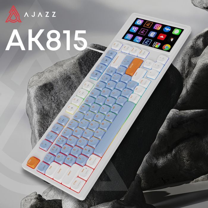 Клавиатура Ajazz AKP815 RGB Red Switch USB UA White/Blue (AKP815-R-WBO) изображение 6