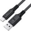 Дата кабель USB 2.0 AM to USB-C 1.2m 3A 60W silicone black Acefast (6974316284178)