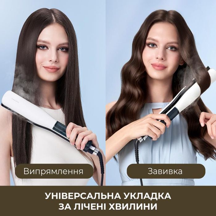 Выпрямитель для волос Dreame AuraSteam Straight White AA01A (AA01A-WH) изображение 11