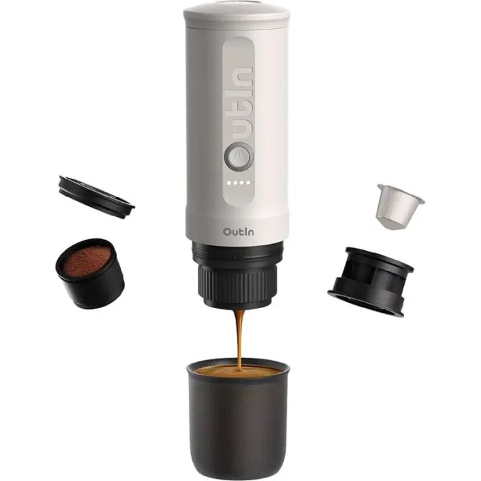 Кофеварка кемпинговая Outin Nano Espresso Machine OTEM-01 Pearl White (OTEM-01-PW)
