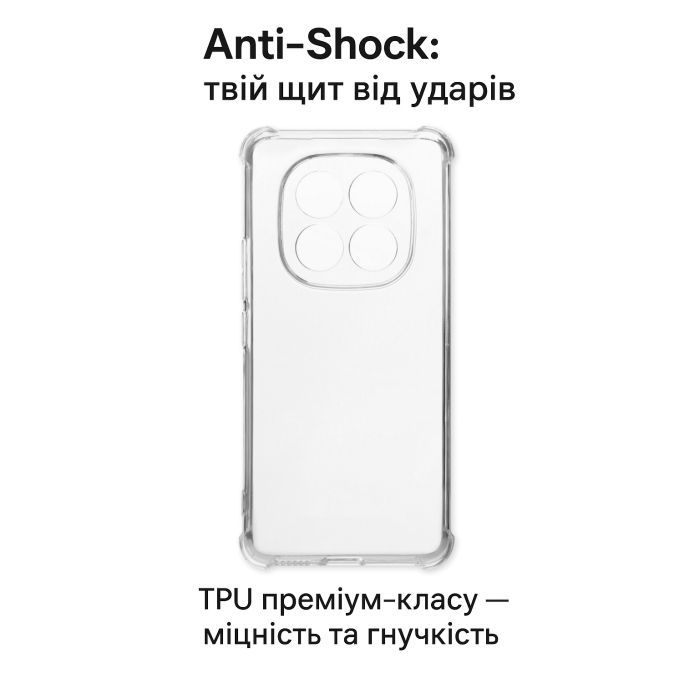 Чехол для мобильного телефона BeCover Anti-Shock Xiaomi Redmi Note 15 Pro 4G Clear (714911) изображение 5