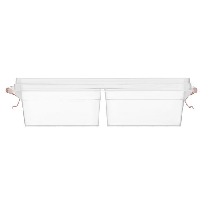 Харчовий контейнер Ardesto Fresh двосекційний 2х0.25л, пластик, прямокутна, блакитний (AR1302B) зображення 3