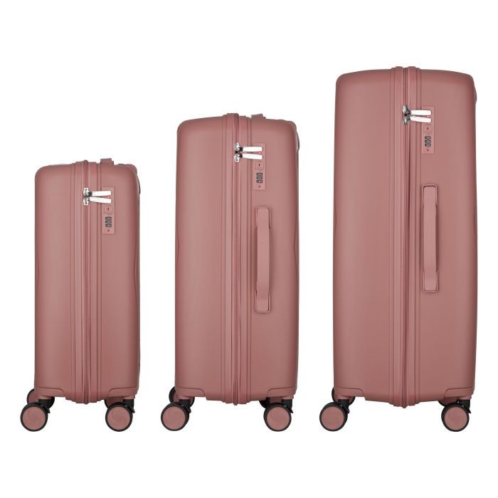Набір валіз 2E M7979 (L+M+S) рожево-золотий (2E-PP-M7979-SET3-RG) зображення 3
