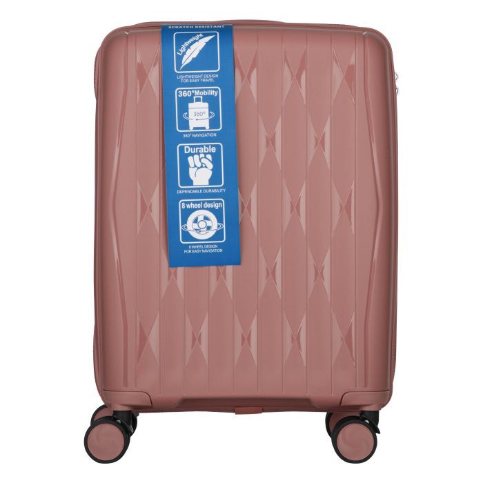 Набір валіз 2E M7979 (L+M+S) рожево-золотий (2E-PP-M7979-SET3-RG) зображення 4