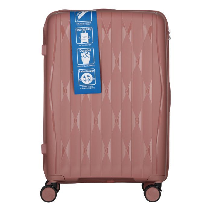 Набір валіз 2E M7979 (L+M+S) рожево-золотий (2E-PP-M7979-SET3-RG) зображення 9
