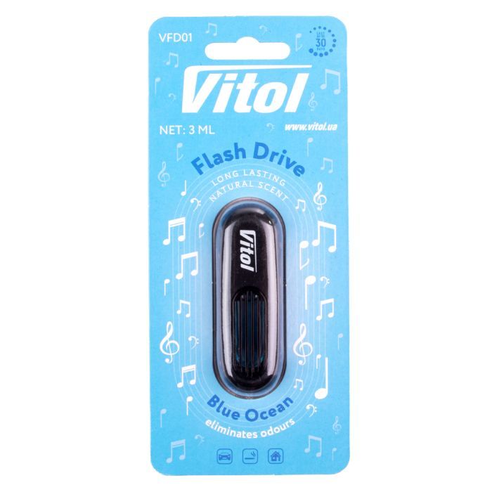 Ароматизатор для автомобиля VITOL Flash Drive Blue Ocean (VFD01)
