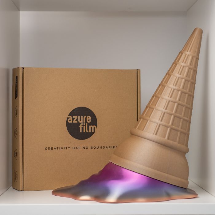 Пластик для 3D-принтера AzureFilm PLA SILK 1,75mm 1kg Rainbow Candy (FL171-3461) зображення 3