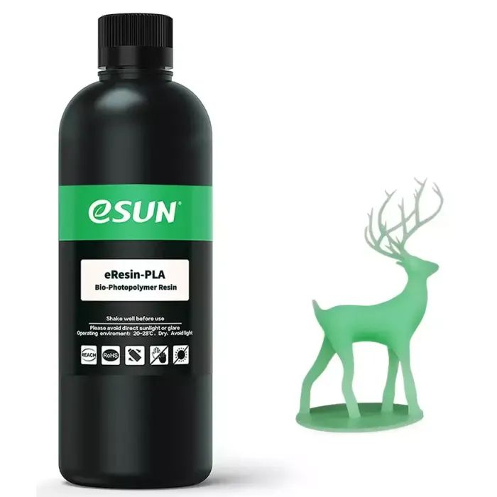 Фотополимерная смола eSUN eResin PLA UV/LCD Grass Green 1kg (ERESIN-PLA-GG1000G)
