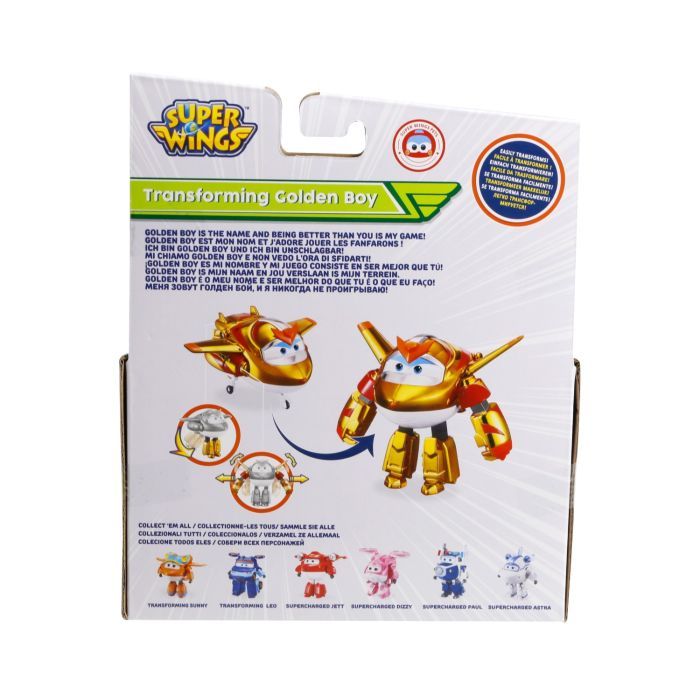 Фигурка Super Wings трансформер Золотой Мальчик (Golden Boy) (EU750231) изображение 5