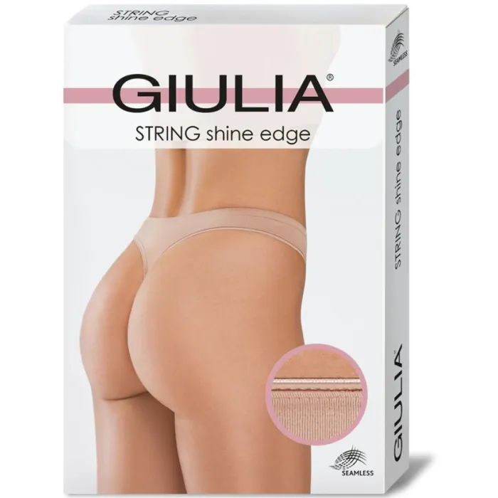 Трусы Giulia String Shine Edge White L/XL (4823116931619)