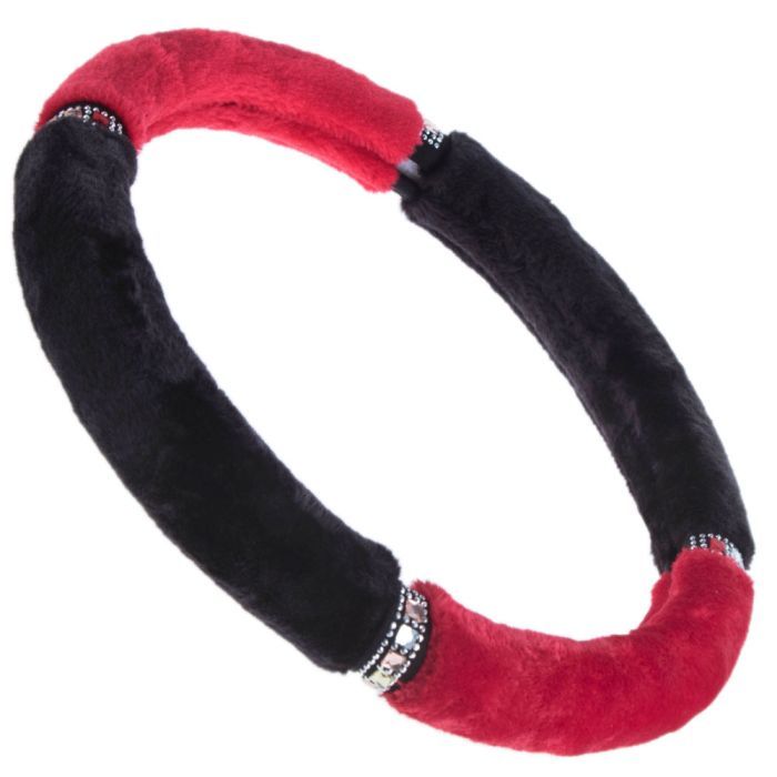 Чохол на руль VITOL M чорн./черв. (VLOD-F93 BK/RD M)