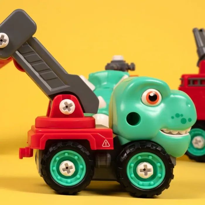 Конструктор Otamanko Машинка-конструктор Трансформер Динозавр 5 в 1 Красный/голубой (OTA-132TS) изображение 7