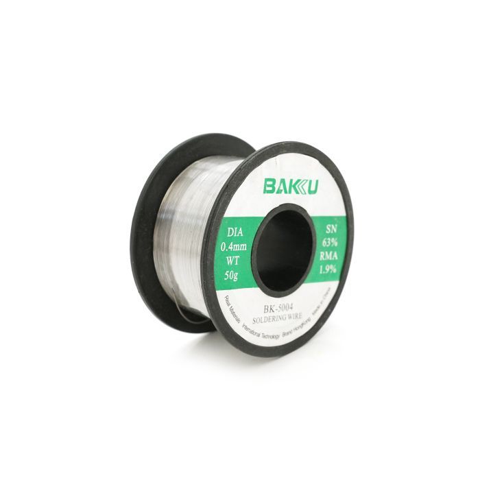 Припой для пайки Bakku BK-5003 0,3mm (Sn 63%, Pb 35.1%,rma1.9%) (BK-5003) изображение 2