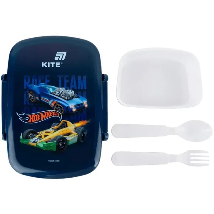 Ланч-бокс детский Kite Hot Wheels з наповненням, 750 мл (HW26-163) изображение 4