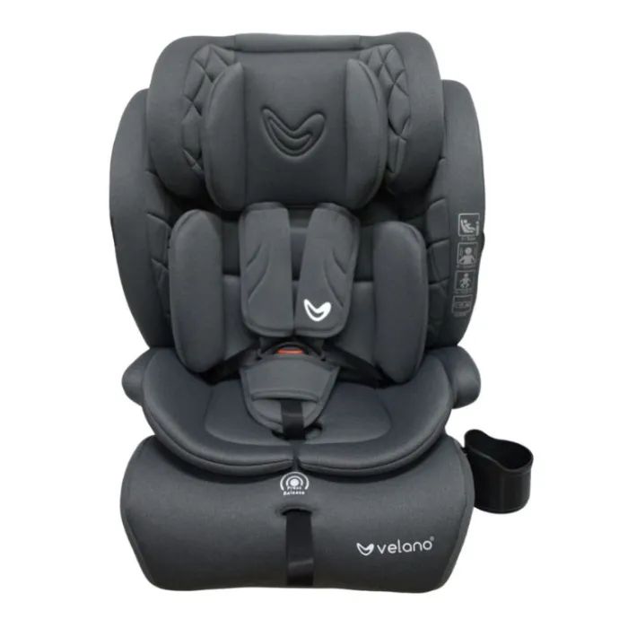 Автокресло Velano Flexo i-Size 76150 см, ISOFIX + Top Tether/ремінь, black (48413)