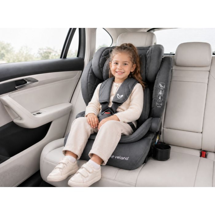 Автокресло Velano Flexo i-Size 76150 см, ISOFIX + Top Tether/ремінь, black (48413) изображение 5