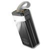 Батарея універсальна HOCO 30000mAh Plentiful 22.5W, built-in cables, LED, Black (DB58 / 715030) зображення 4