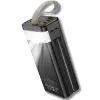 Батарея универсальная HOCO 30000mAh Plentiful 22.5W, built-in cables, LED, Black (DB58 / 715030) изображение 4