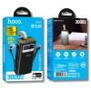 Батарея універсальна HOCO 30000mAh Plentiful 22.5W, built-in cables, LED, Black (DB58 / 715030) зображення 6