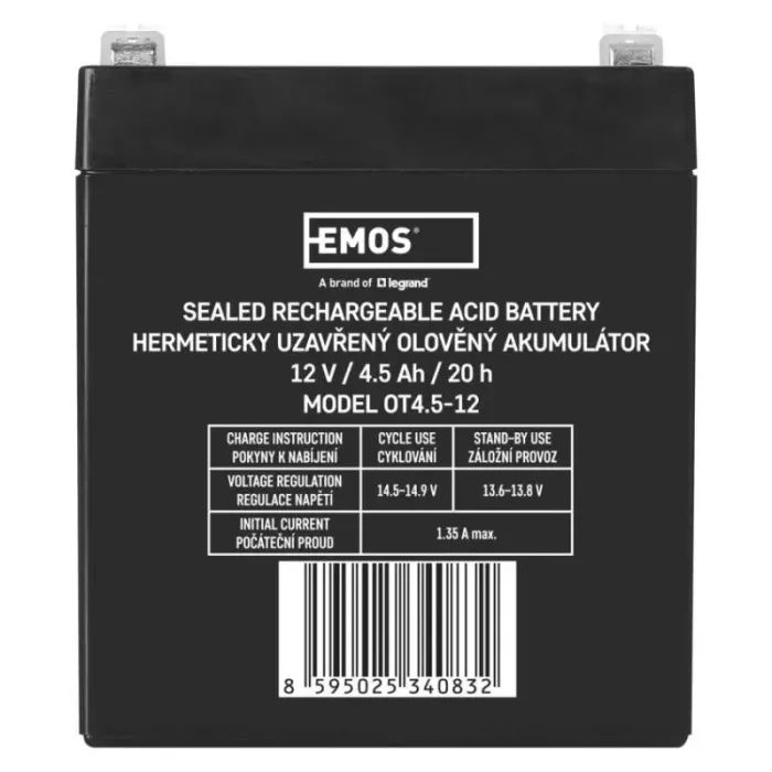 Батарея до ДБЖ EMOS 12V 4.5Ah (B9653) зображення 2