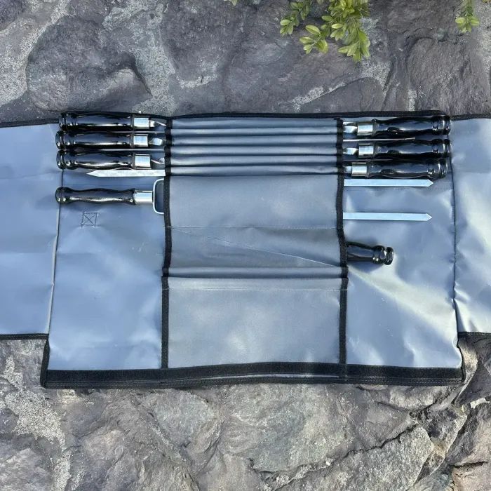 Шампур Metalzavod Набір Арго 6/1/1 чорна ручка в сірому чохлі (N6-1-1-SHMP-ARGO-07-BL) изображение 7
