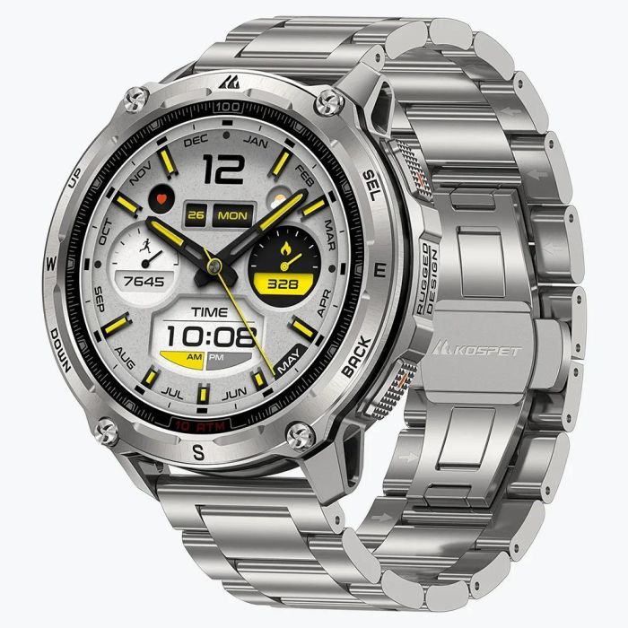 Смарт-годинник KOSPET TANK T4SE SILVER (6978602500614)