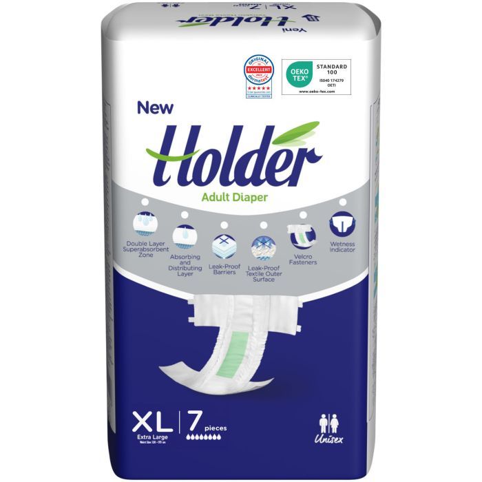 Підгузки для дорослих Holder Adult Diapers Extra Large 7 шт (8697405348725)