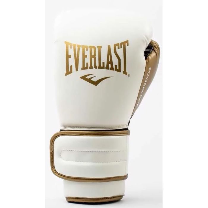 Боксерские перчатки Everlast PowerLock Boxing Training Gloves P00003048 білий, золотий 10 унцій (009283620103) изображение 2