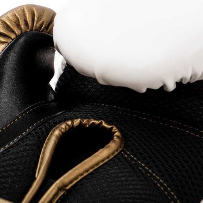 Боксерские перчатки Everlast PowerLock Boxing Training Gloves P00003048 білий, золотий 10 унцій (009283620103) изображение 4