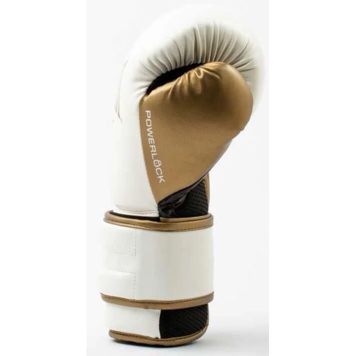 Боксерские перчатки Everlast PowerLock Boxing Training Gloves P00003048 білий, золотий 10 унцій (009283620103) изображение 7