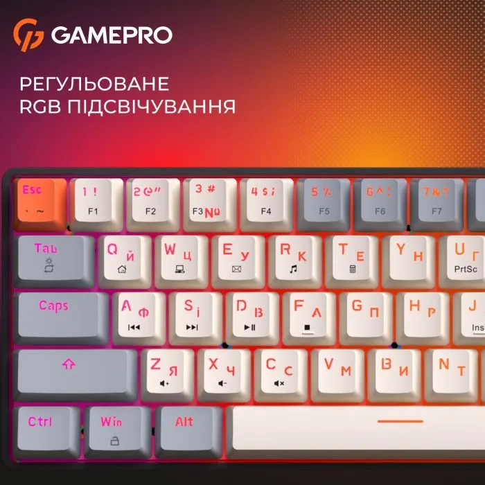 Клавиатура GamePro MK130 V2 Infinity QLAB Sakura Linear RGB USB UA Black (MK130-V2-B-QS) изображение 14