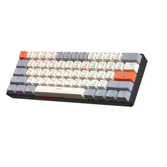 Клавиатура GamePro MK130 V2 Infinity QLAB Sakura Linear RGB USB UA Black (MK130-V2-B-QS) изображение 3