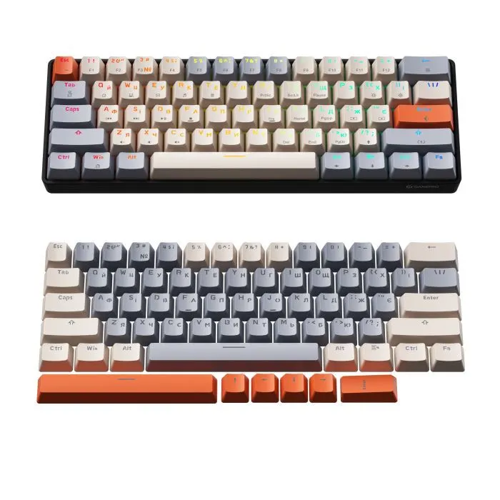 Клавиатура GamePro MK130 V2 Infinity QLAB Sakura Linear RGB USB UA Black (MK130-V2-B-QS) изображение 7