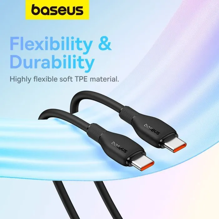 Дата кабель USB-C to USB-C 1.2m 100W black Baseus (P10355702111-00) изображение 11