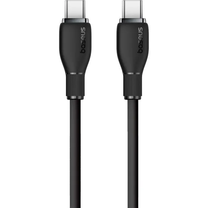Дата кабель USB-C to USB-C 1.2m 100W black Baseus (P10355702111-00) изображение 2