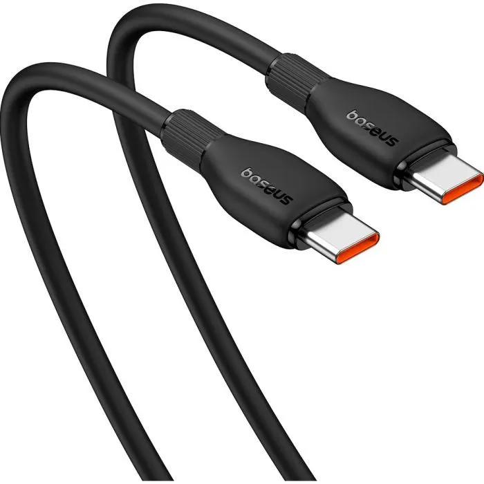 Дата кабель USB-C to USB-C 1.2m 100W black Baseus (P10355702111-00) изображение 3