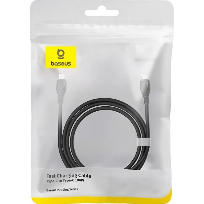 Дата кабель USB-C to USB-C 1.2m 100W black Baseus (P10355702111-00) изображение 6
