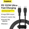 Дата кабель USB-C to USB-C 1.2m 100W black Baseus (P10355702111-00) изображение 7