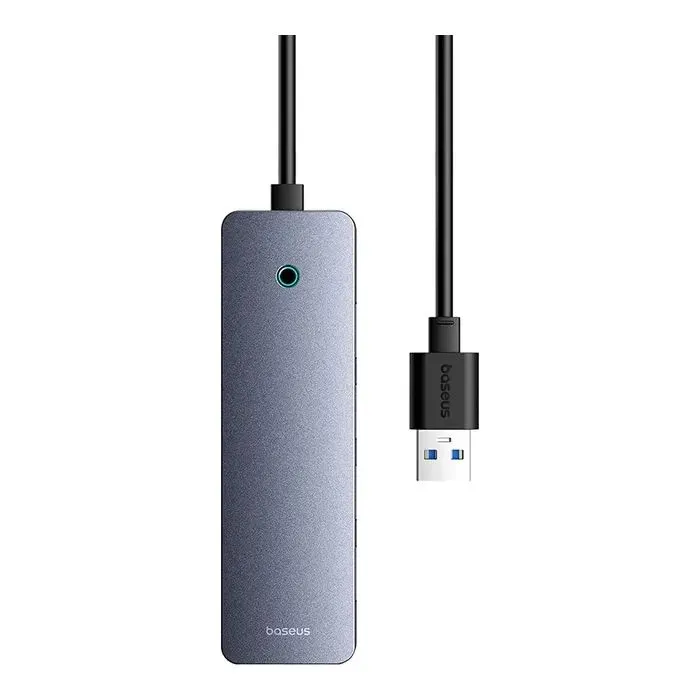 Концентратор Baseus USB 3.0 to 4xUSB 3.0 + USB-C gray (B0005280B811-01) зображення 2
