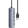 Концентратор Baseus USB 3.0 to 4xUSB 3.0 + USB-C gray (B0005280B811-01) зображення 4