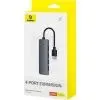 Концентратор Baseus USB 3.0 to 4xUSB 3.0 + USB-C gray (B0005280B811-01) зображення 7