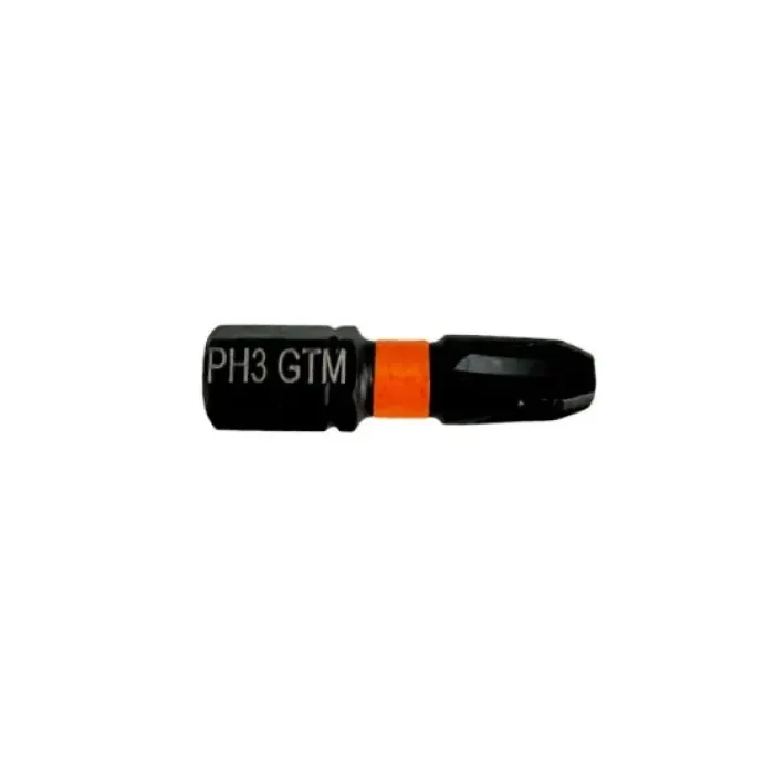 Набор бит GTM ударных, PH3, 25мм, 2шт. (SBI-H3-25B) изображение 2