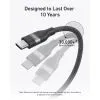Дата кабель USB-C to USB-C 1.8m 240W upcycled-braided black Anker (A82E2H12) изображение 5