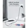 Дата кабель USB-C to USB-C 1.8m 240W upcycled-braided black Anker (A82E2H12) изображение 6
