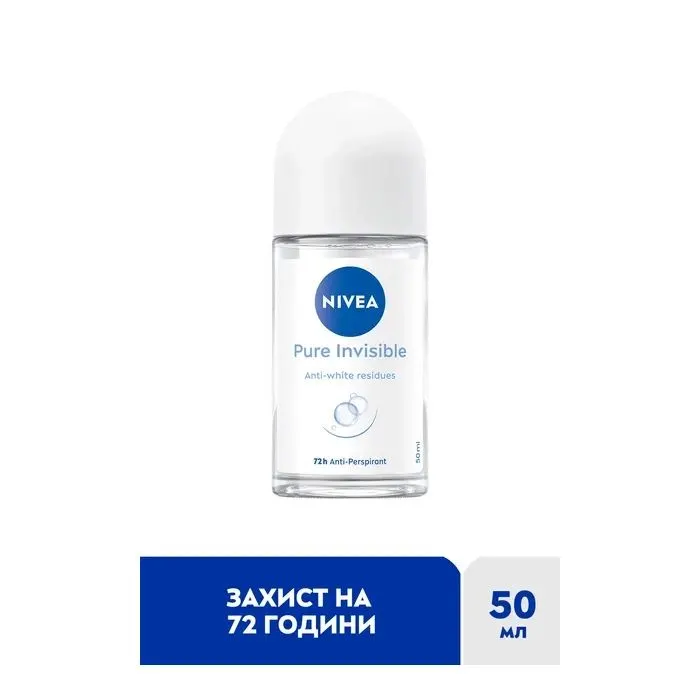 Антиперспірант Nivea Pure Invisible Anti-Perspirant 50 мл (4006000032603) зображення 3