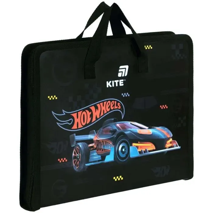 Папка - портфель Kite на молнии A4 Hot Wheels, 1 отделение (HW26-202) изображение 2