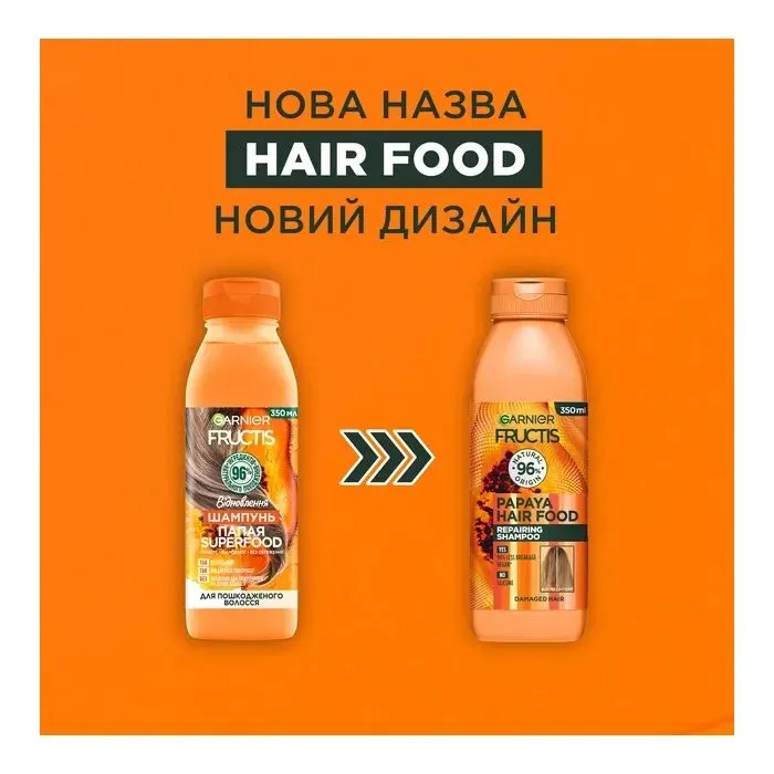 Шампунь Garnier Fructis HairFood Папайя 350 мл (3600542290074) изображение 4